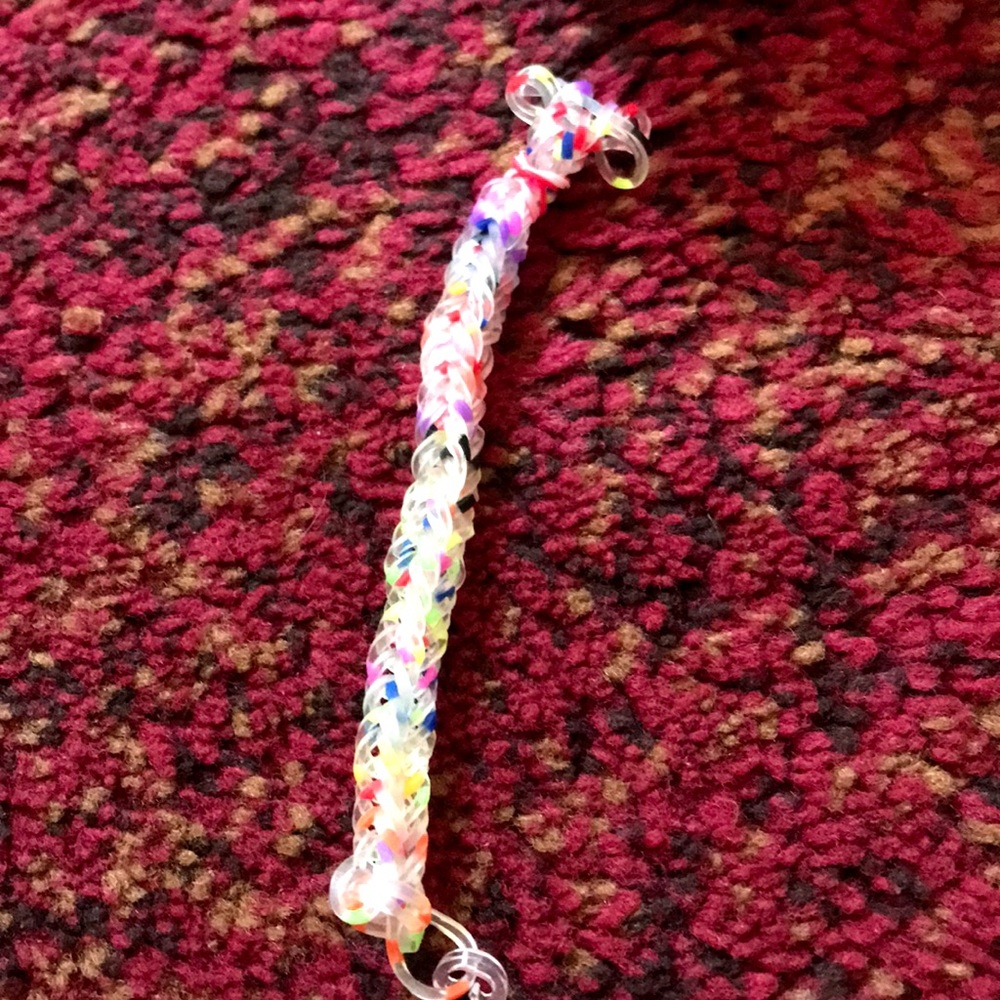 Rainbow loom keychain